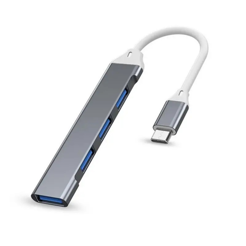 Multi USB 3.0 Hub 4 Port High Speed Slim Compact Expansion Smart Splitter Type-C - Picture 6 of 11