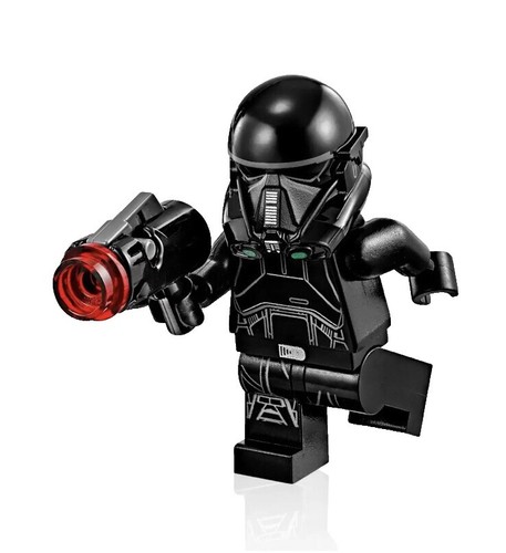 1x Lego Large Figure Torso schwarz Death Trooper Star Wars 75121
