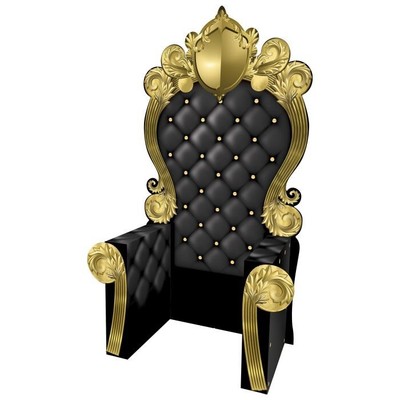 3-D Prom Throne Prop (Black) #56116-BK The Beistle Company USA