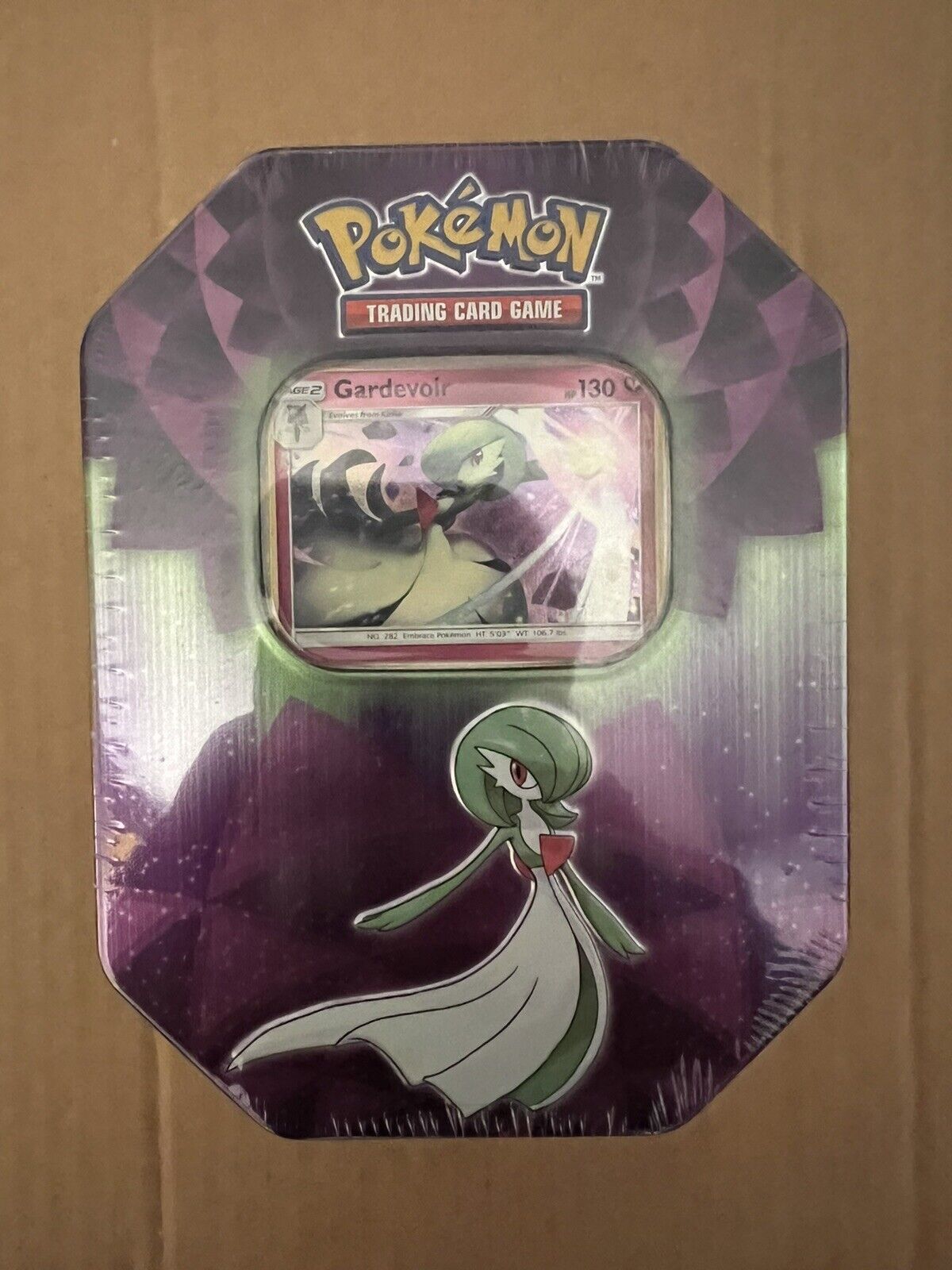 2023 Pokemon GARDEVOIR Tin 3 Booster Packs 1 Holo TCG New & Sealed Gardevoir