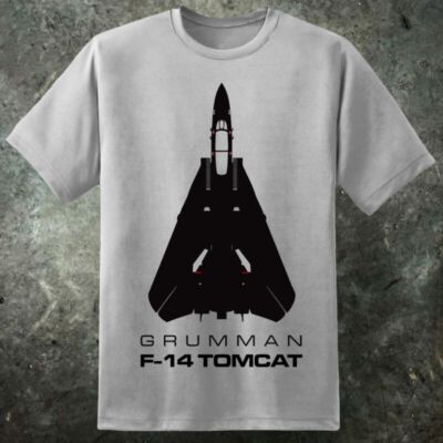 Herren Top Gun F-14 Grumman TOMCAT T-Shirt Maverick Gans Retro Flugzeug Jetgans