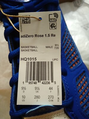 Adizero Rose 1.5 Restomod Basketball Shoes - Blue / White / Orange