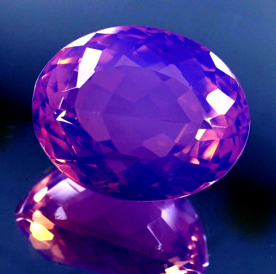 AAA+ 90.15 Ct. Large Purple-Pink Opal Oval Australian Loose Gemstone @Women Gift - Image 4 of 4