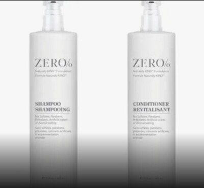 Zero% by Gilchrist & Soames Shampoo & Conditioner 15oz Brand New