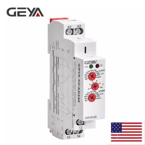 GEYA Single Phase Over & Under Voltage Monitoring Relay Switch Voltage Sensitive