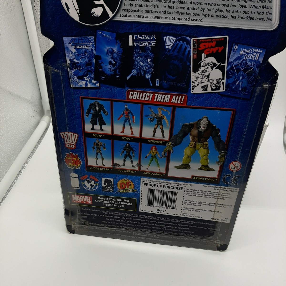 Toy Biz Legendary Comic Book Heroes Sin City Marv New In Box