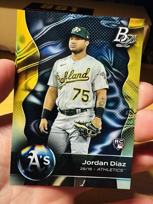 Jordan Diaz Oakland Athletics 2023 Bowman Platinum Rookie Card #27 RC