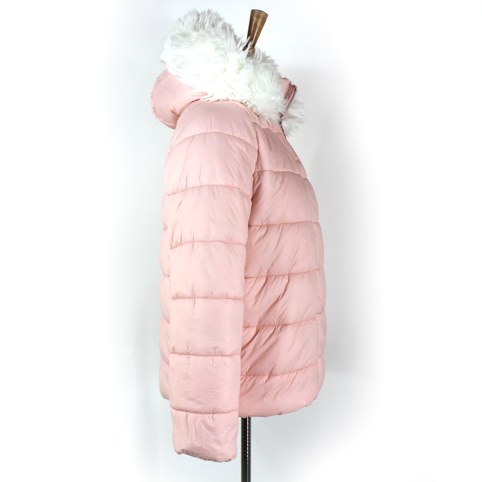 Show Me Your Mumu Snowbird Puffer Jacket Frosty Pink Faux Fur Hooded
