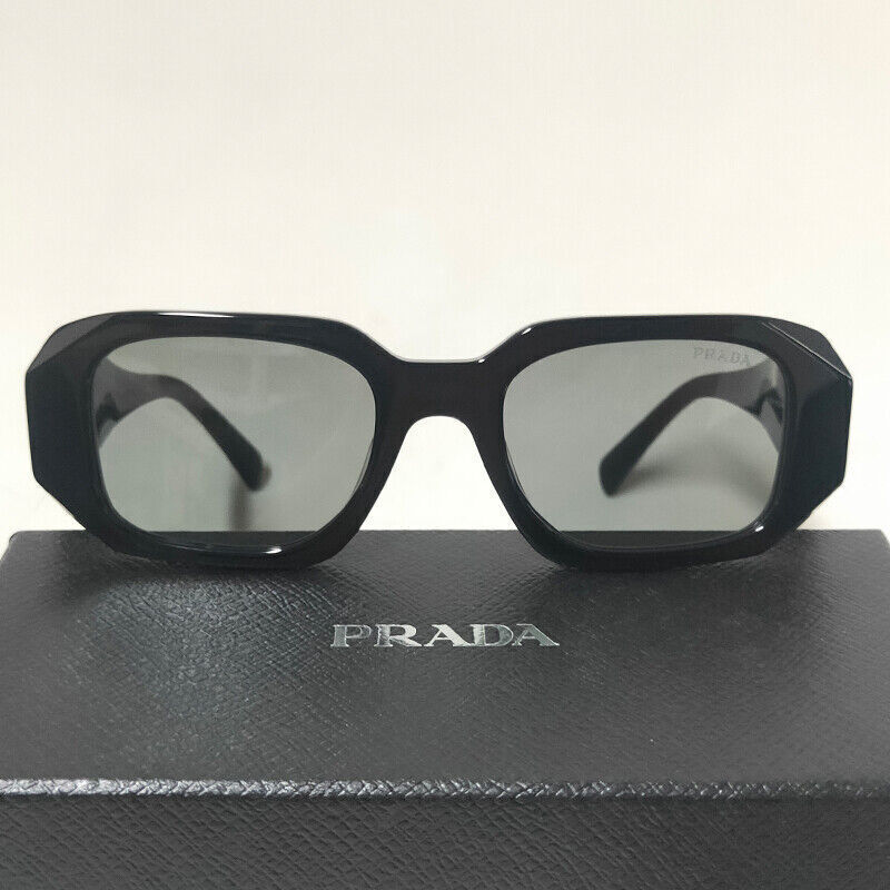 Prada 17WS Sunglasses Black Frame Women Men Sunglasses | eBay
