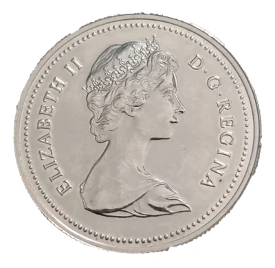 CANADA 1 Dollar Elisabeth II / indiens et canoe 1980 en nickel - Photo 1/2