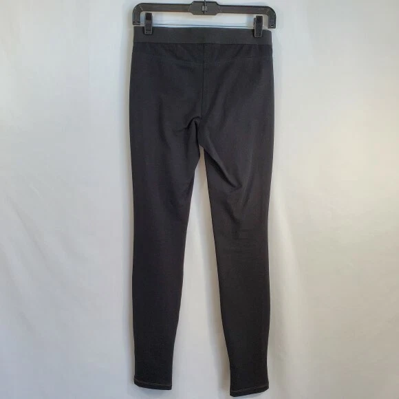 Pantalones Theory "Cullen" de cuero y sarga elástica - Leggings, oliva/negro - 2 pequeños Foto 4 de 4