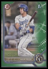 2022 Bowman 1st Edition #BPPF-136 Luca Tresh /99 Green