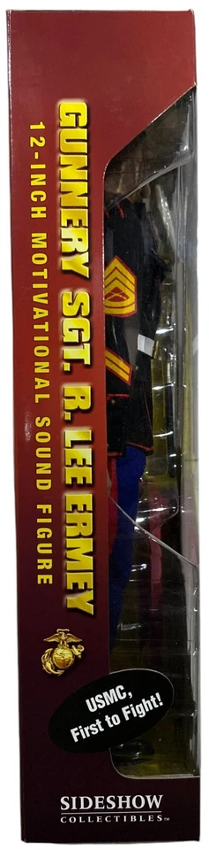 Sideshow Gunnery Sgt R.Lee Ermey Dress Blue Marine 1/6 12"Action Figure NEW 2006 - Image 3 of 4