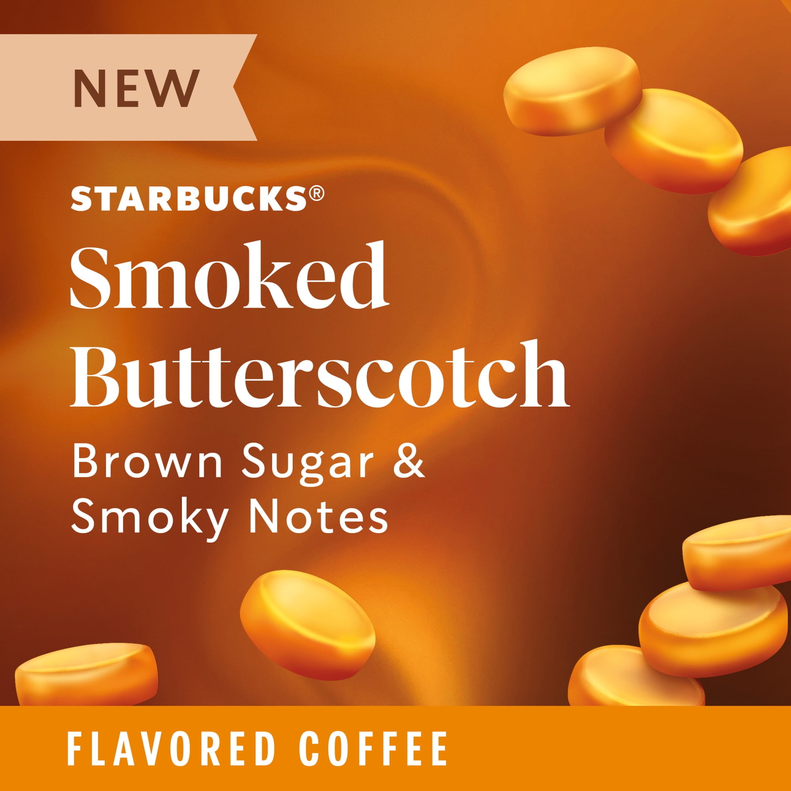Starbucks Smoked Butterscotch Naturally Flavored Coffee Keurig KCup