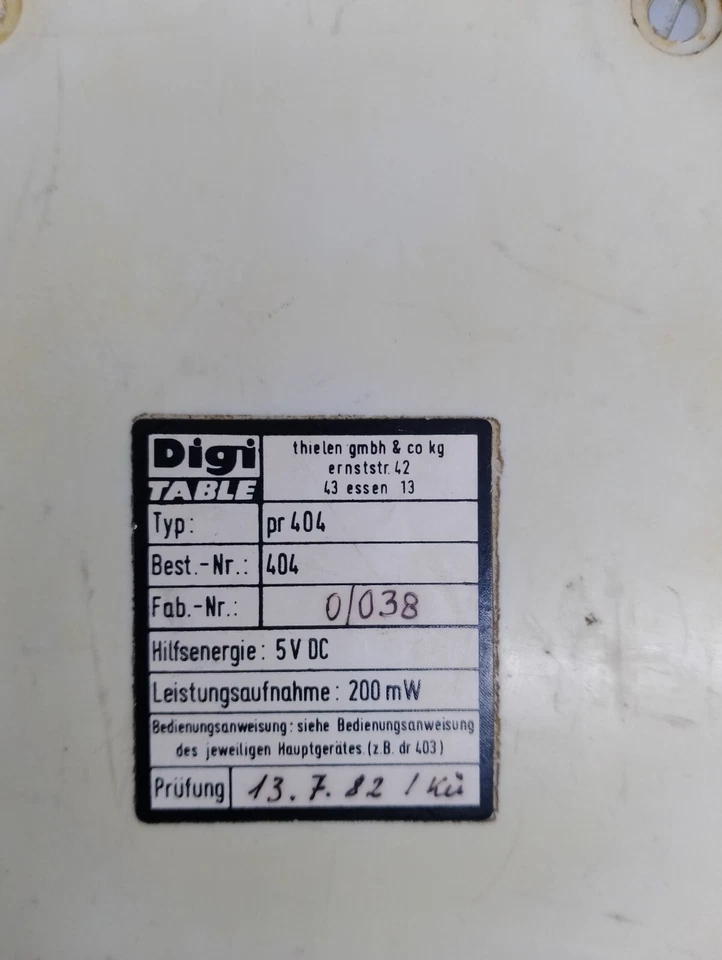 1PC DIGI TABLE PR404 (EPL-LINTERS) USED 90-DAY WARRANTY (FAST SHIPPING) VIA DHL - Image 2 of 4