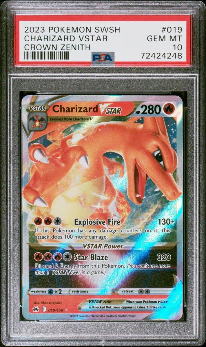 Pokemon TCG SWSH 2023 Crown Zenith #19/159 Charizard Vstar Pokemon TCG SWSH 2023 Crown Zenith #19/159 Charizard Vstar