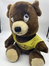 VINTAGE R. Dakin Teddy Bear Plush Stuffed Animal 13” Brown Bee My Honey 1977