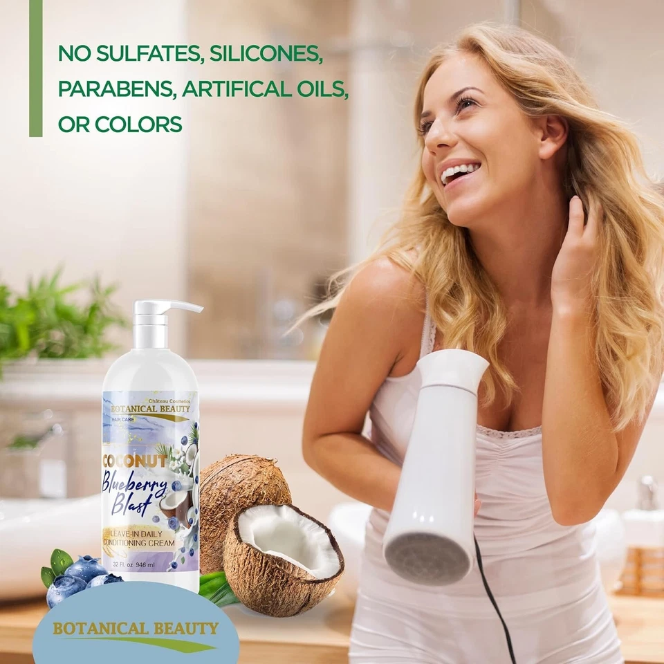 Blueberry Leave-In Conditioner for Hair Softening, Detangling 32oz - Image 3 of 4