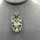 Artisan Made Pyritized Ammonite Fossil Gold Filled Wrapped Pendant 1.5” Nos
