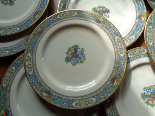 Set of 12 LENOX AUTUMN Fine China Dinner Plates Vintage Gold Backstamp 10.5” - Bild 3 von 9