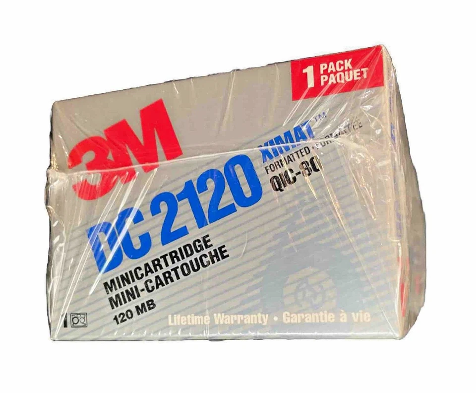 Mini cintas de cartucho de datos 3M DC2120 mini cintas de datos caja de 6 - 120 MB selladas LEER Foto 3 de 4