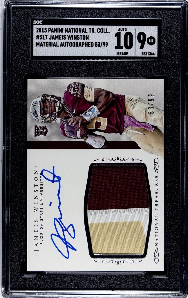 Jameis Winston Panini National Treasures Collegiate Treasures Autograph #COLJW Base