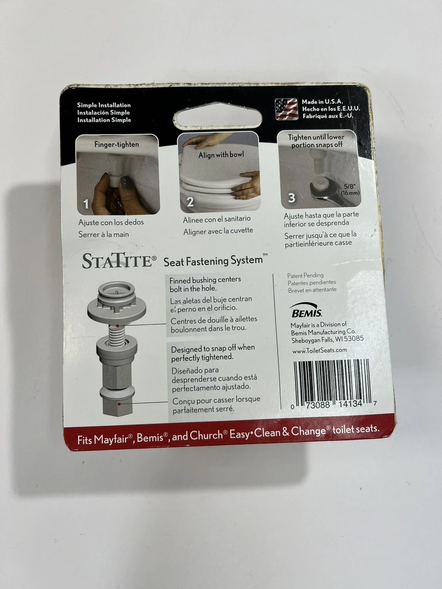 Mayfair STATITE Toilet Seat Fastening Hardware Upgrade, 50 OFF