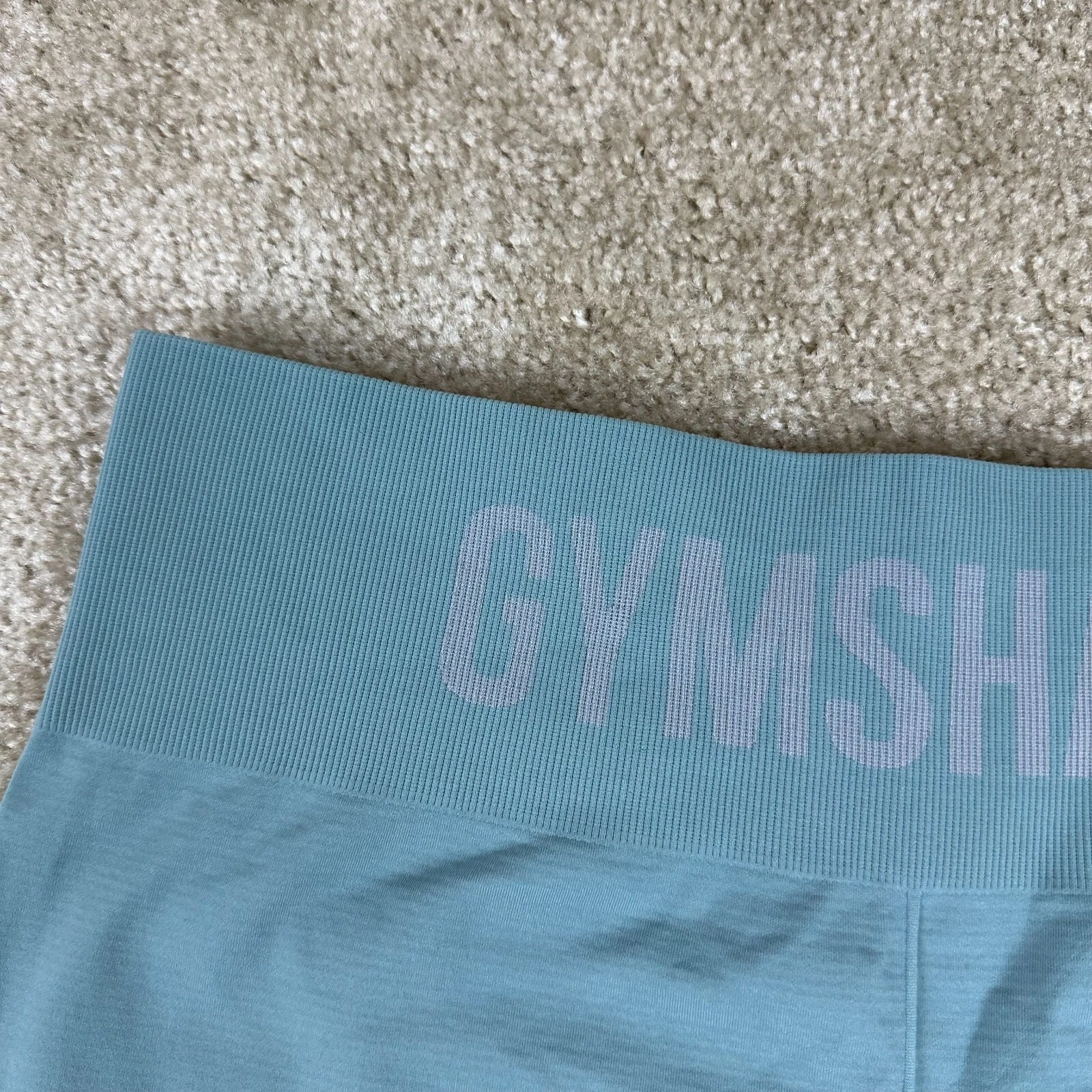 gymshark high waisted big logo spell out leggings