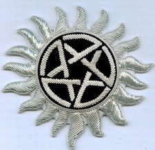 Custom Made Secret Occult Wicca Seal Sigil Pentacle Hoodoo Symbol Sign Patch 666