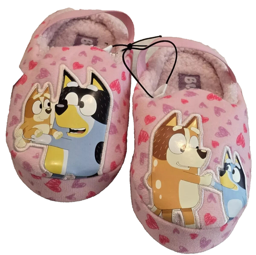 Bluey Slippers Girls Size 9-10 Slip-On Ground Up