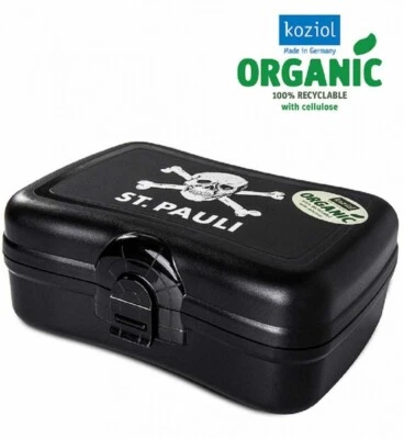 FC St. Pauli Brotdose - Totenkopf - schwarz Brotbüchse Lunchbox Frühstücksbox