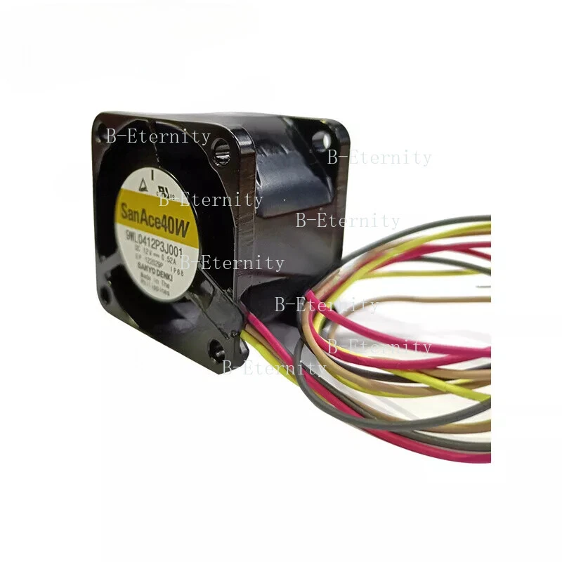 SANYO 9WL0412P3J001 SanAce Fan 12V 0.52A 40*40*28MM IP68 Splash Proof Axial Fan - Image 2 of 4