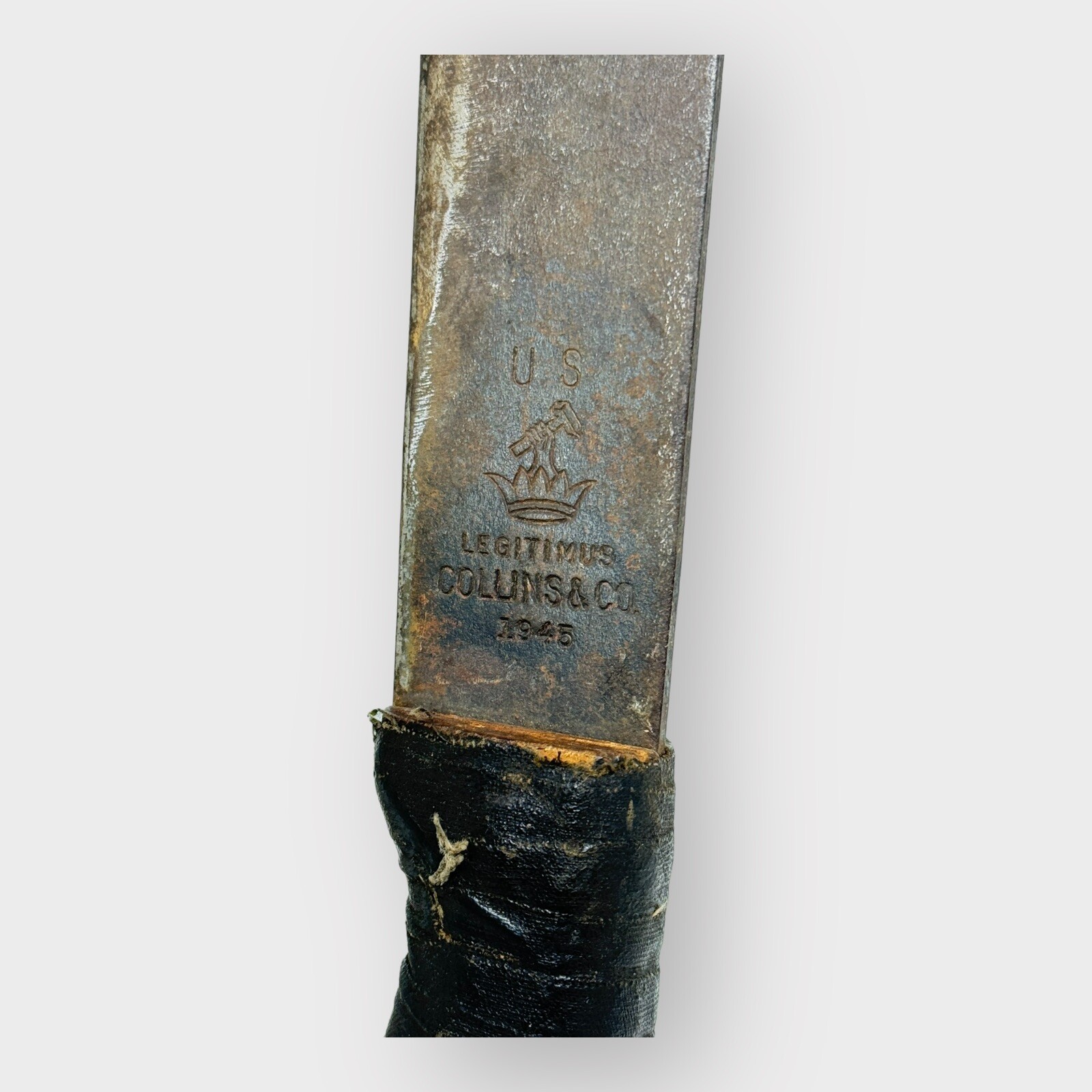 U.S. Legitimus Collins Co Machete 1945 US Military With Canvas Sheath ORIGINAL