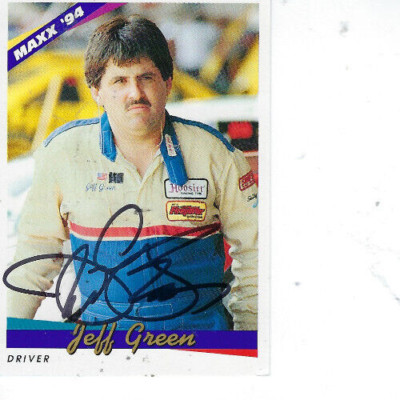 記念グッズ Jeff United  1994 #10 Littbasrky JEFF GREEN SIGNED 1994 MAXX RACING #192 - NASCAR | eBay