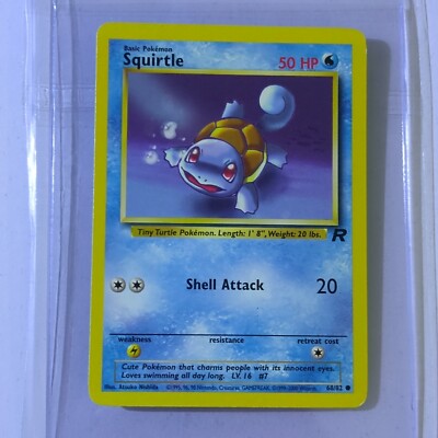 squirtle pokemon card ebay Pokémon TCG Squirtle Team Rocket 68 Regular Unlimited Common