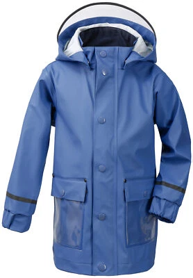 Didriksons Jungen Regenjacke Regenschutz MYRAN KIDS JKT blau winddicht Unifarben - Bild 1 von 4