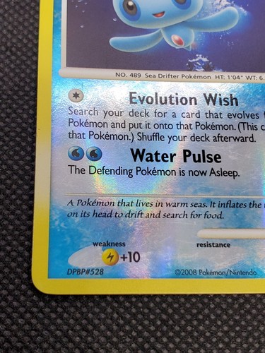 Phione 12/100 Holo Rare Reverse Holo, DP Majestic Dawn, Pokemon Card, LP - Picture 4 of 10