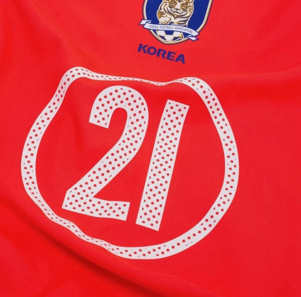 耐克 Korea Reissue N&N 短袖球衣红色和白色 IF2943-679 男式 L 码 — 第 2/4 张图片