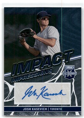 2023 Panini Elite Extra Edition Impact Impressions #II-JKH Josh Kasevich Auto