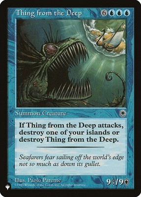 [MTG] Thing from the Deep (POR-73) (PLST) NM