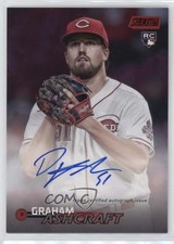 2023 Topps Stadium Club Auto Red Foil 41/50 Graham Ashcraft #SCBA-GA Auto nf5