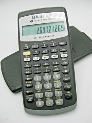 Texas Instruments BA II Plus Financial Business Analyst Calculator with Cover