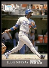 Eddie Murray 1991 Ultra #166 Dodgers MLB READ FREE SHIPPING AutographDen