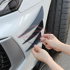 Universal Front Bumper Canards Diffuser Lip Splitter Fins Kit Car Accessories