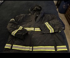 NWOT BLACK HIGH VISIBILITY INSULATED HI VIS REFLECTIVE SAFETY BOMBER JACKET