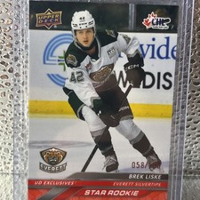 2024/25 Brek Liske CHL Exclusives /100 Star Rookie Card # 371