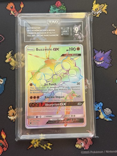 Buzzwole-GX graded TAG 9 for sale on eBay