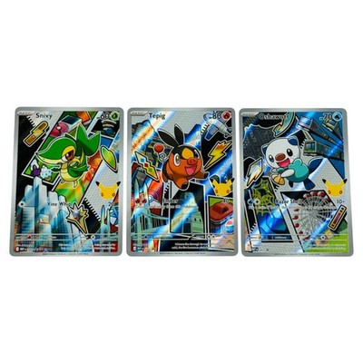 Pokemon First Partner illustration Collection Series 2 Gen 5 Unova Starters NM