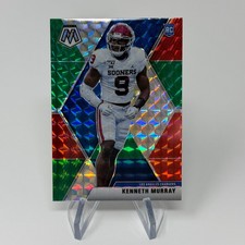 2020 Panini Mosaic Choice Red and Green #250 Kenneth Murray Rookie Card RC. rookie card picture