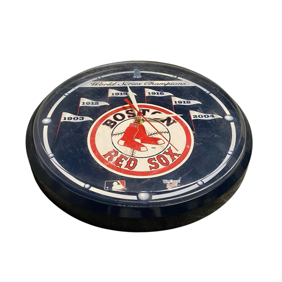 BOSTON RED SOX World Series Champions Wall Clock MLB 2004 WinCraft Sports USA - Image 3 of 4